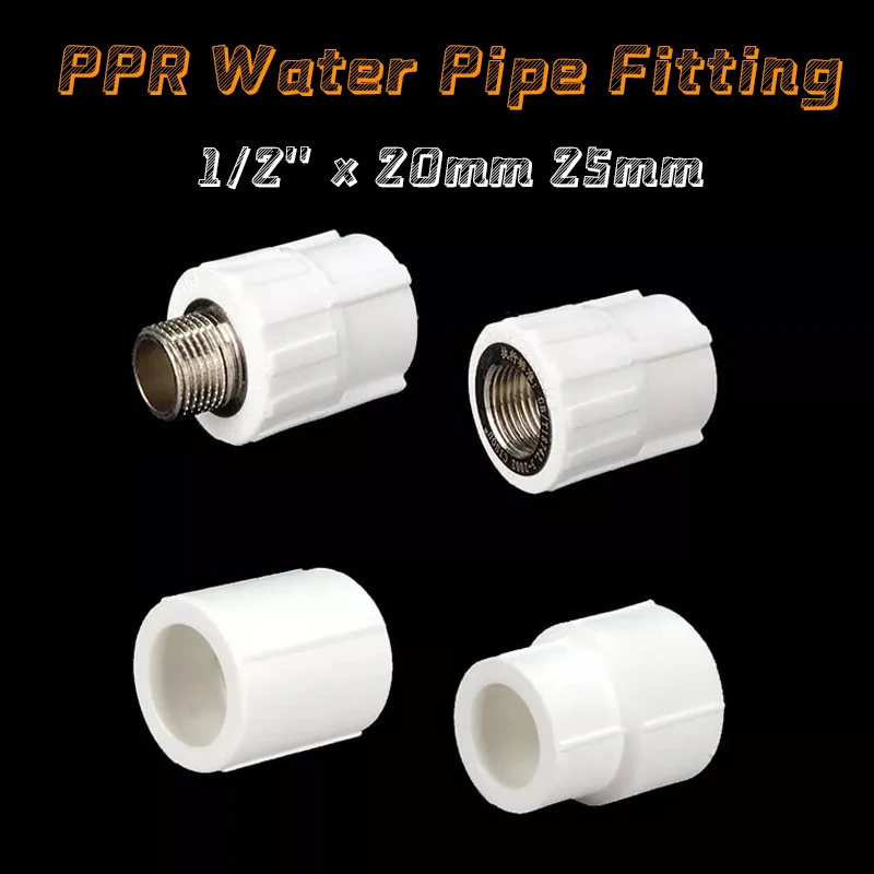 

1 ~ 10 шт. PPR 1/2 "BSP DN15 фитинг для водопроводной трубы прямой/коленчатый пластиковый соединитель для труб 20 мм 25 мм фитинг для труб