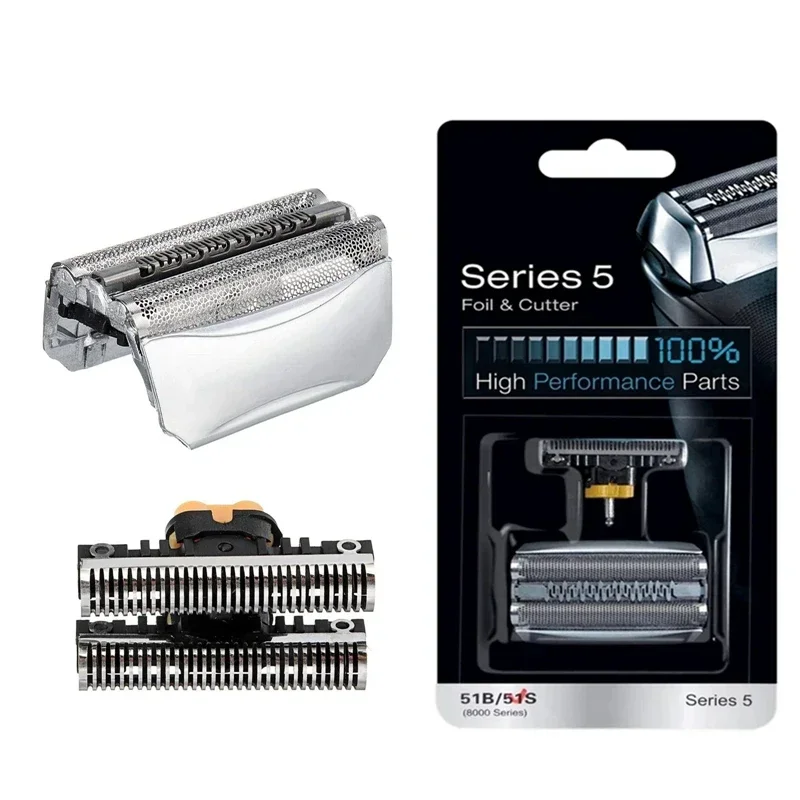 51S Silver 8000 Series Shaver Foil Replacement for  WaterFlex 360° Complete,8000 Series,Activator,Series 5 Shavers
