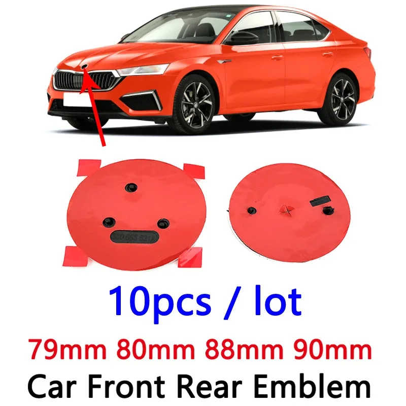 

10 шт. 80 мм 90 мм для Octavia Superb MK2 Fabia Yeti a5 a7 Rapid Roomster Автомобильный значок на переднюю головку капота задний багажник наклейка логотип эмблема