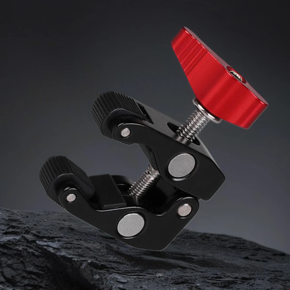 Magic Arm Clamp with 1/4in 3/8in Hole Photography Super Clamp Super Holder Stand for Studio Flash Light Camera Tripod Monopod