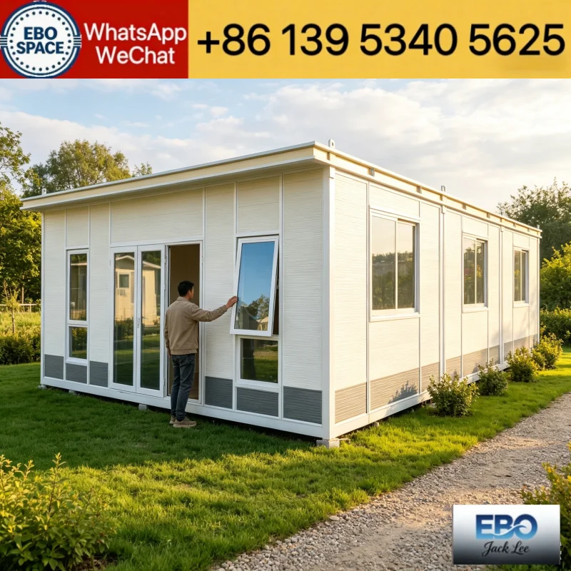 Insulated Expandable Foldable Container House Prefabricated Expand Home Mobile Tiny House With Doors Windows For Holiday Resort