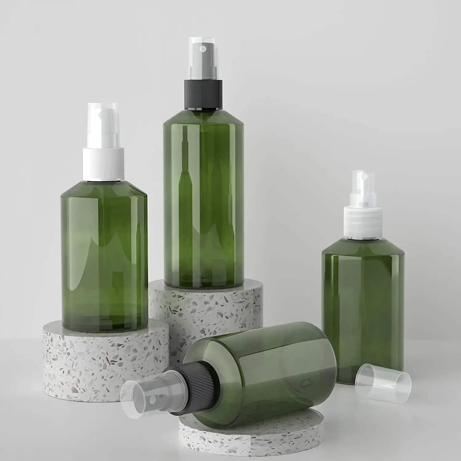 Garrafas recarregáveis ​​transparentes de 50ml-200ml, garrafa vazia para viagem, loção cosmética, shampoo, recipiente, condicionador
