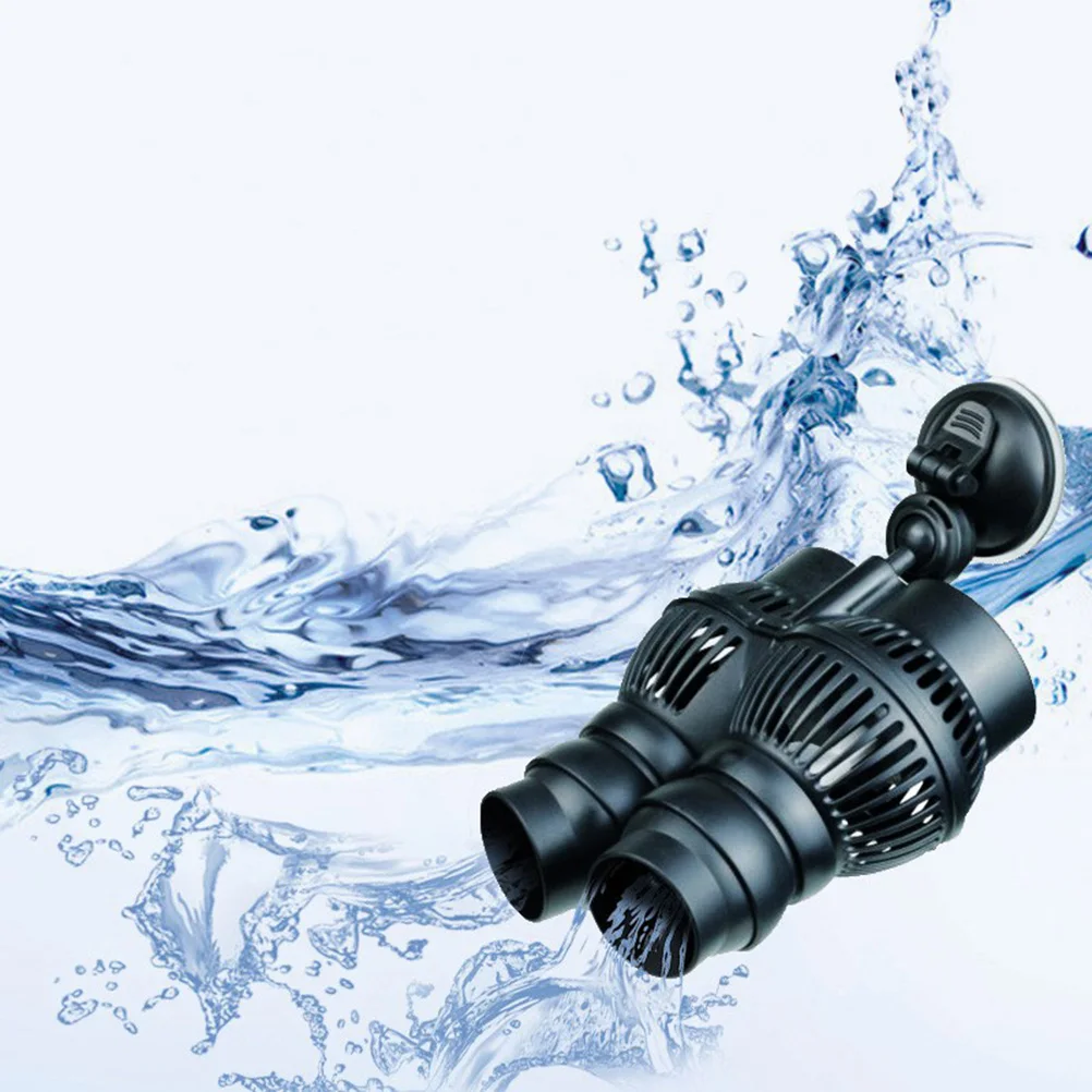 

2-Head Wave Maker Aquarium Circulation Pump Submersible Pump Silent Low Energy for Fish Tank Pond Hydroponics