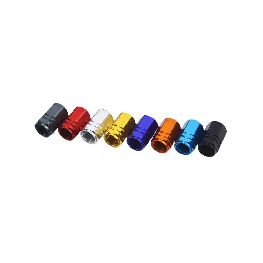 

Aluminum Car Motorcycle Tire Valve Stem Caps 4Pcs Tyre Rim Airdust Waterproof Stem Covers For Auto Moto
