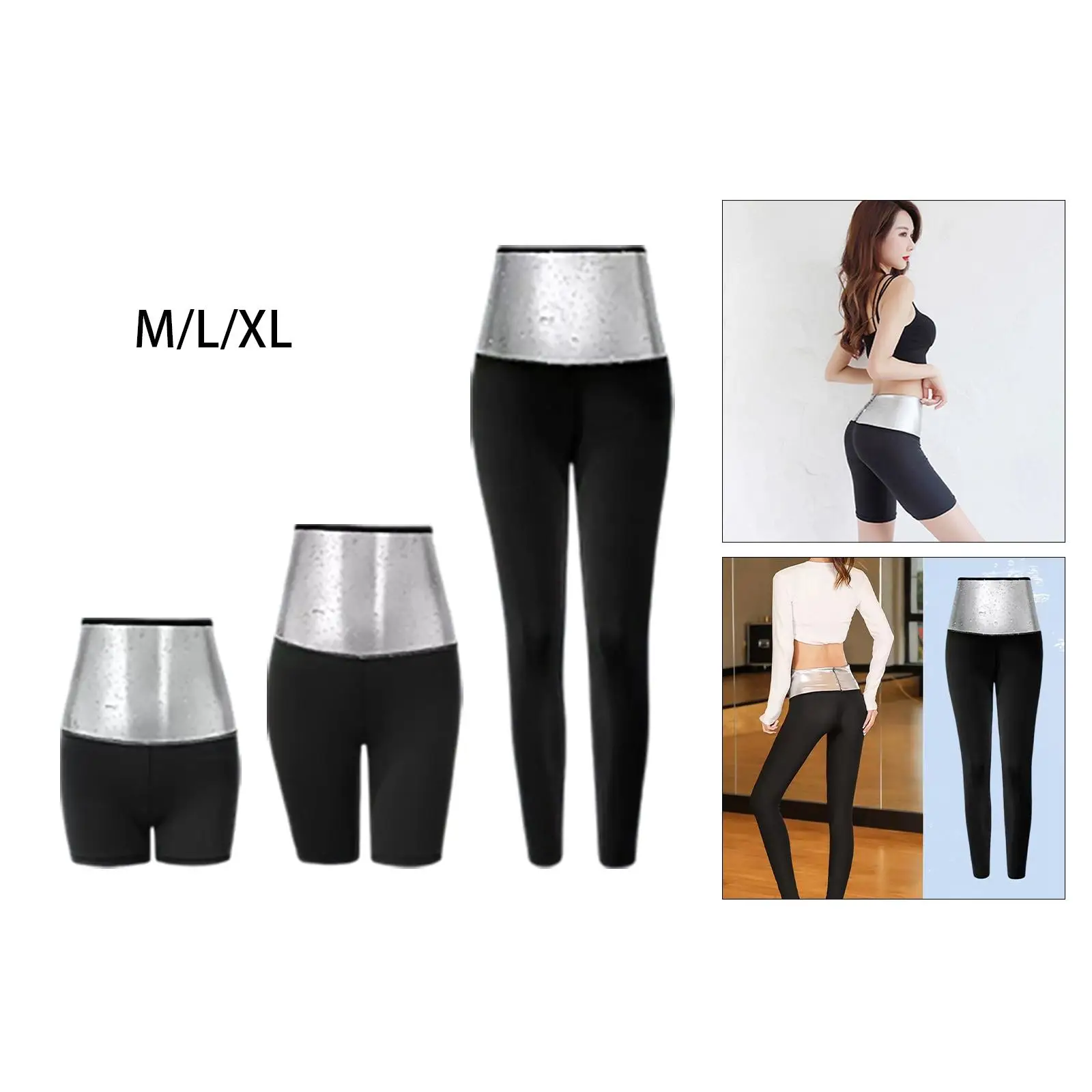 Pantaloni da sauna da donna Pantaloni da allenamento Leggings da allenamento Pantaloni da allenamento per palestra Sudorazione