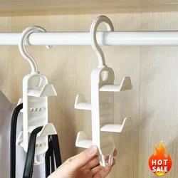 Multi-Layer Hanger Hooks Wardrobe Clothes Scarf Bag Hat Organizer Hanging Rack Closet Hanger Room Space Saving Storage Hooks