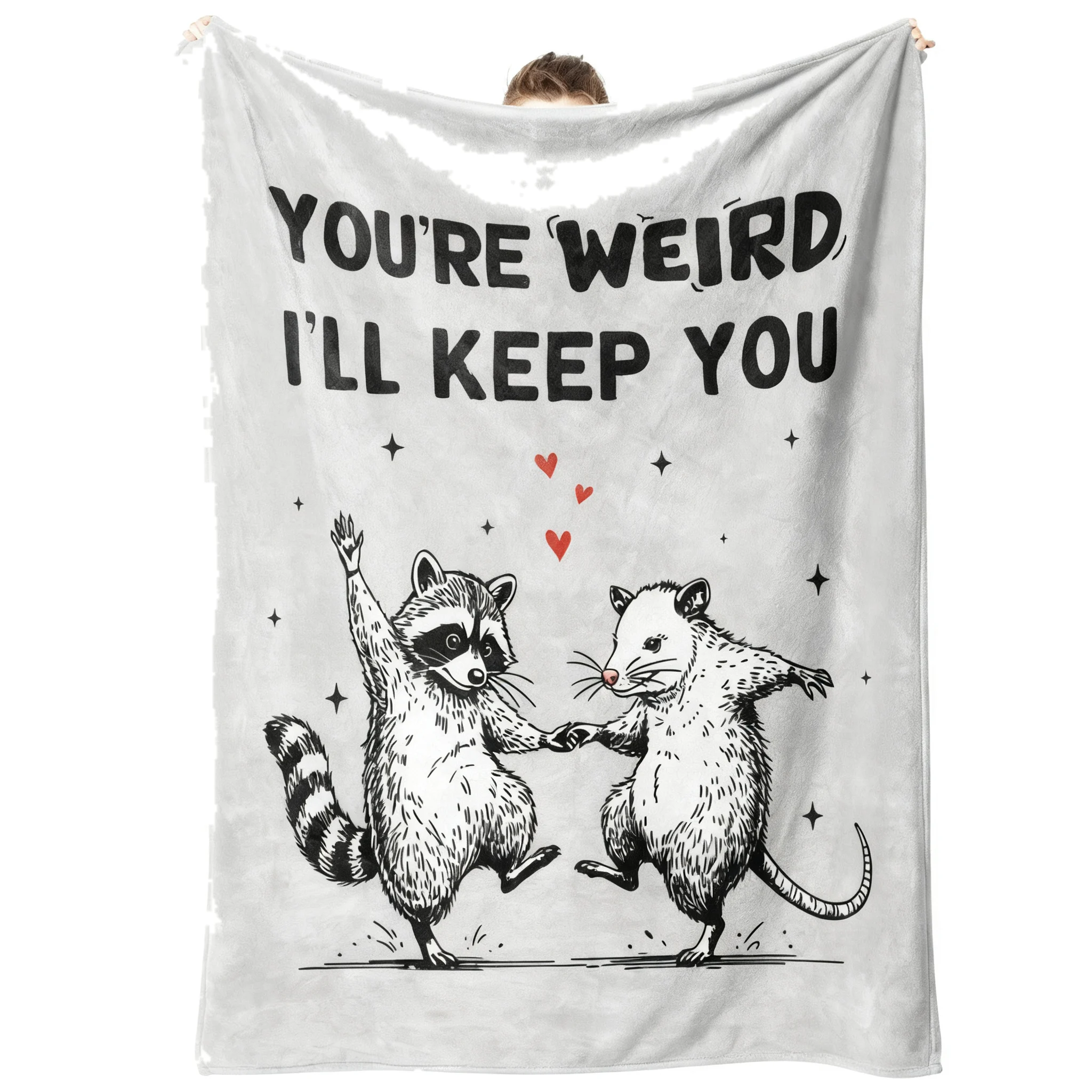 Funny Blankets Birthday Giftcard Gifts For Best Friend Woman Cheerful Cat Themes