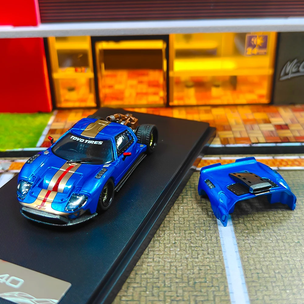 

RM 1:64 blue GT GT40 MK1 Racing Sports Model Diecast Car Gift Collection