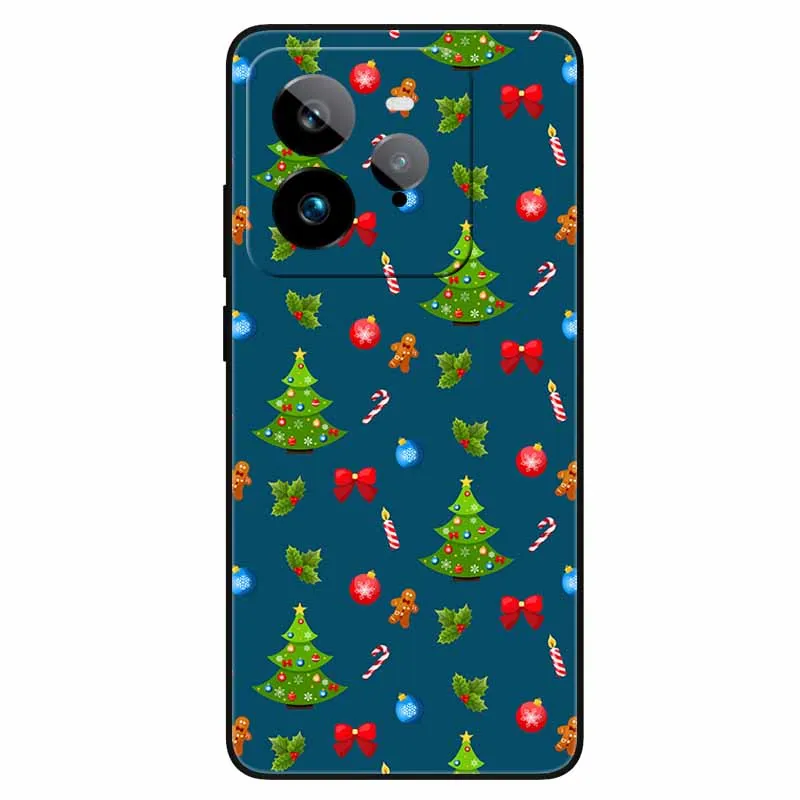 Christmas Phone Cases For Realme GT7 Pro 5G Case Shockproof Silicon Soft Black Cover for Realme GT 7 Pro 7Pro 6.78'' Shell Paras