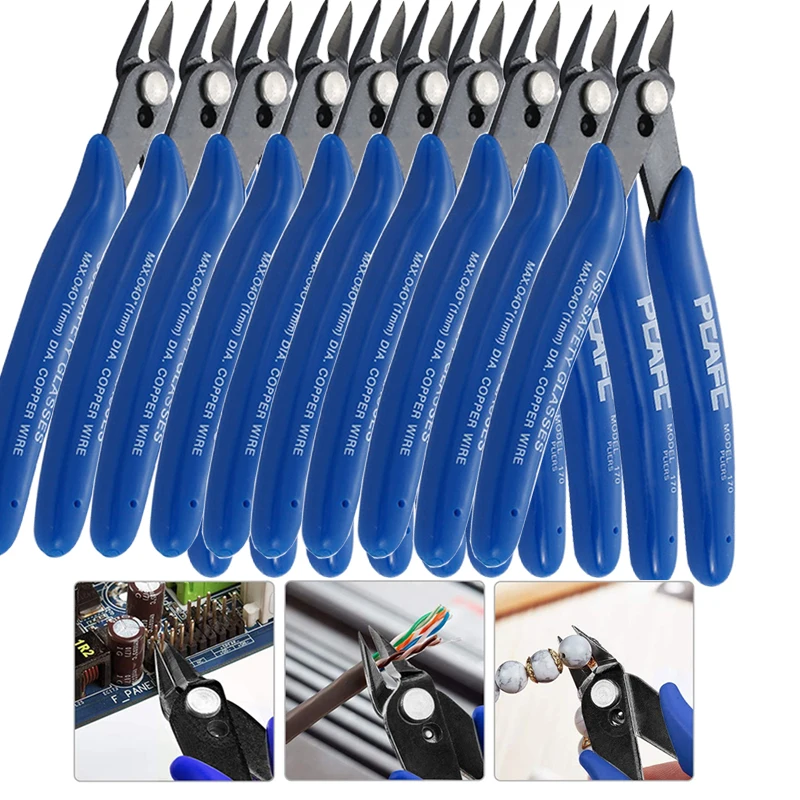 

5/10Pc Diagonal Pliers Electrical Wire Cable Cutters Cutting Side Snips Flush Pliers Nipper Hand Tools Alicate Wire Stripper