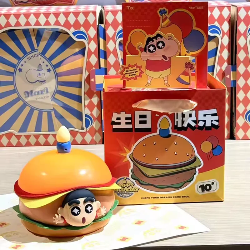 

Светильник-гамбургер Crayon-Shin Chan: милый мультяшный ночник с дизайном выдувной свечи – подарок на день рождения для девушки, лучшей подруги