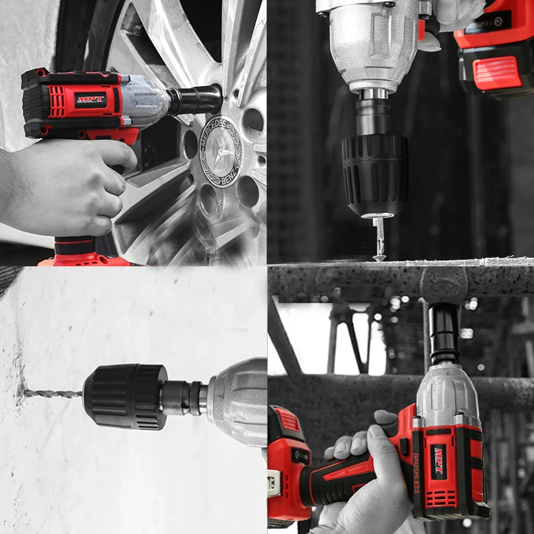 MPT 21V 4.0Ah Powerful  Rapid Charging Brushless Li-ion Cordless Wrench Impact Wrench