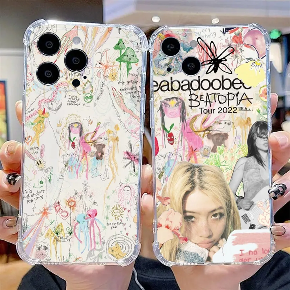 beabadoobee Beatopia Phone Case For iPhone 16,15,14,13,12,11 Pro,Max,Plus,X,XS,XR,SE,Mini Transparent Silicone Soft