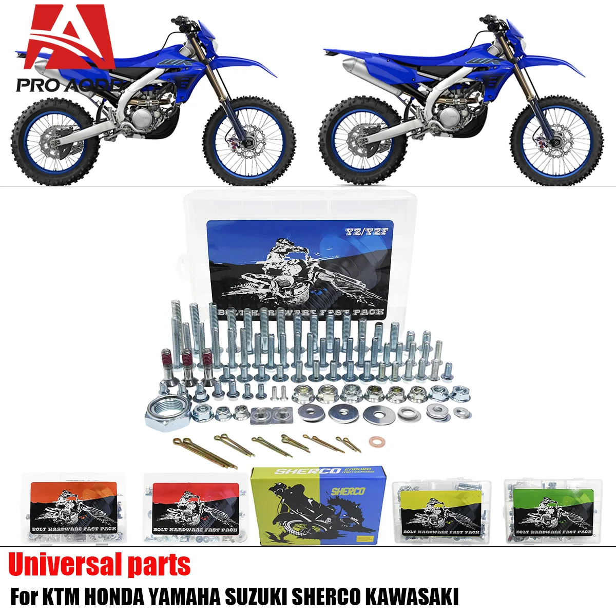 Motocross screw Hardware Bolt Full Plastics Fastener Kit For YAMAHA YZ YZF WRF 85-450 2003-2024 For KAWASAKI KX KLX KXF etc