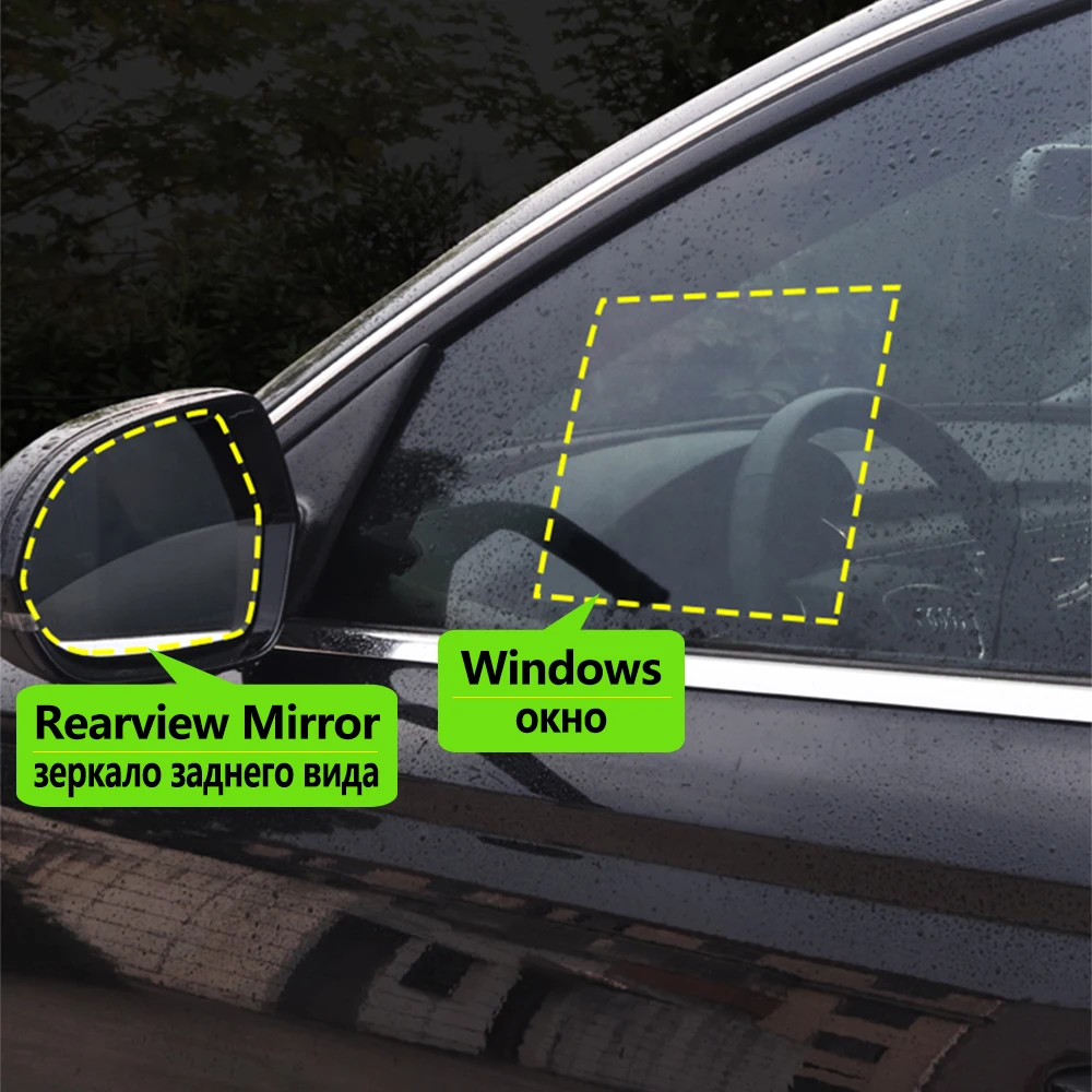 for KIA Carnival Sedona 2015~2019 YP Full Cover Anti Fog Film Rearview Mirror Rainproof Clear Anti-fog Films Car Accessories