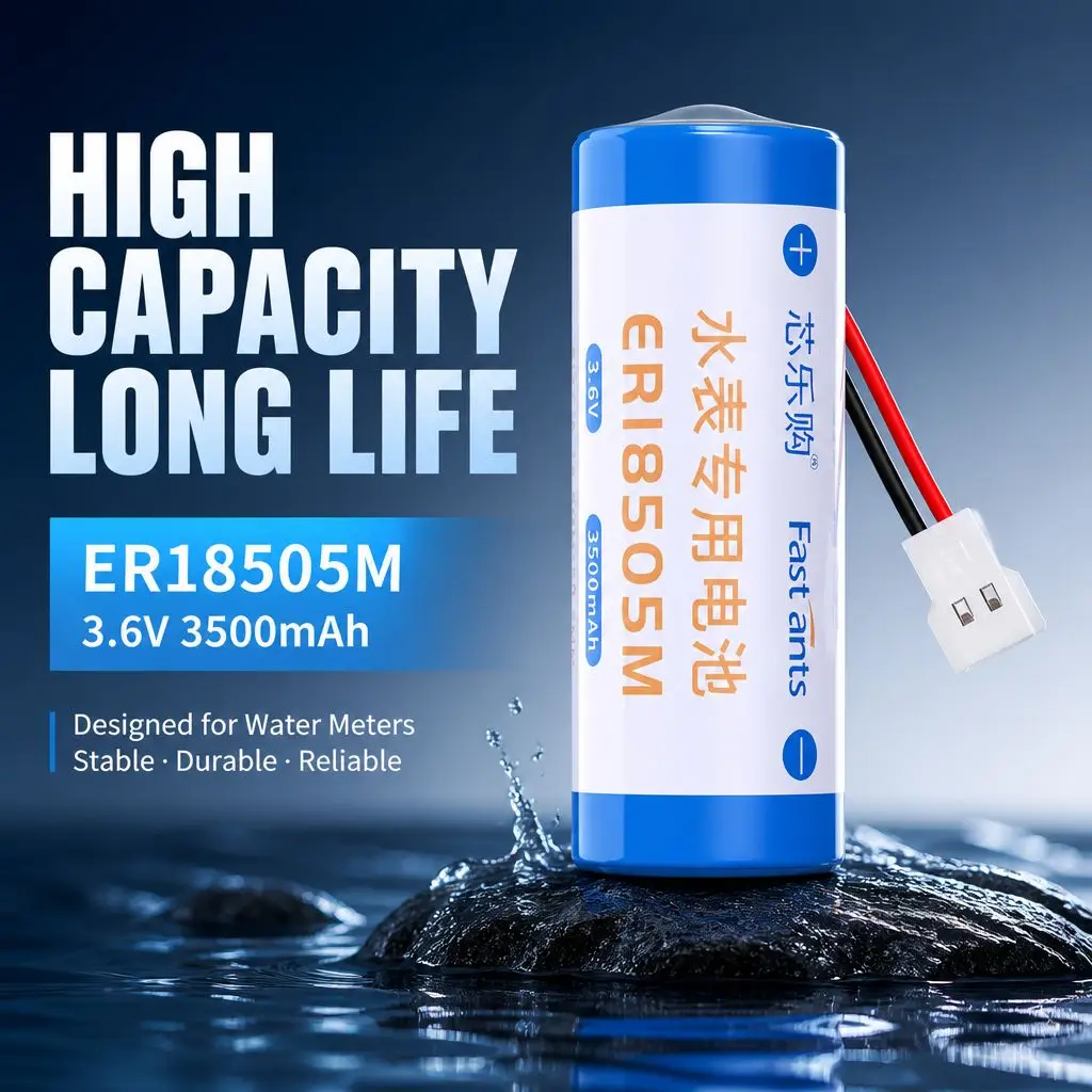 1Pcs ER18505M A Size Lithium Thionyl Chloride Battery 3.6V 3500mAh Primary for Intelligent Water Meter Electronic thermometer