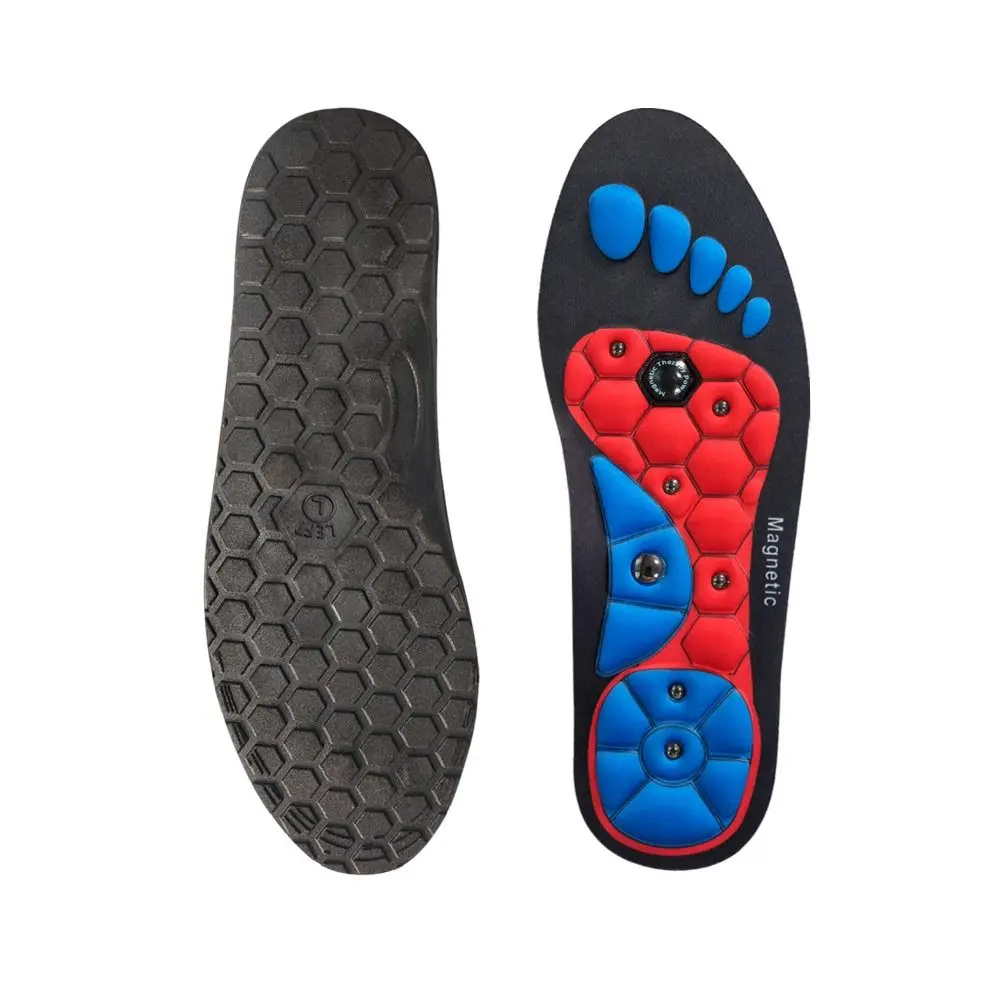 1Pair EVA Orthopedic Insoles Pain Relief Breathable Reflexology Insoles Shock Absorbing Blood Circulation