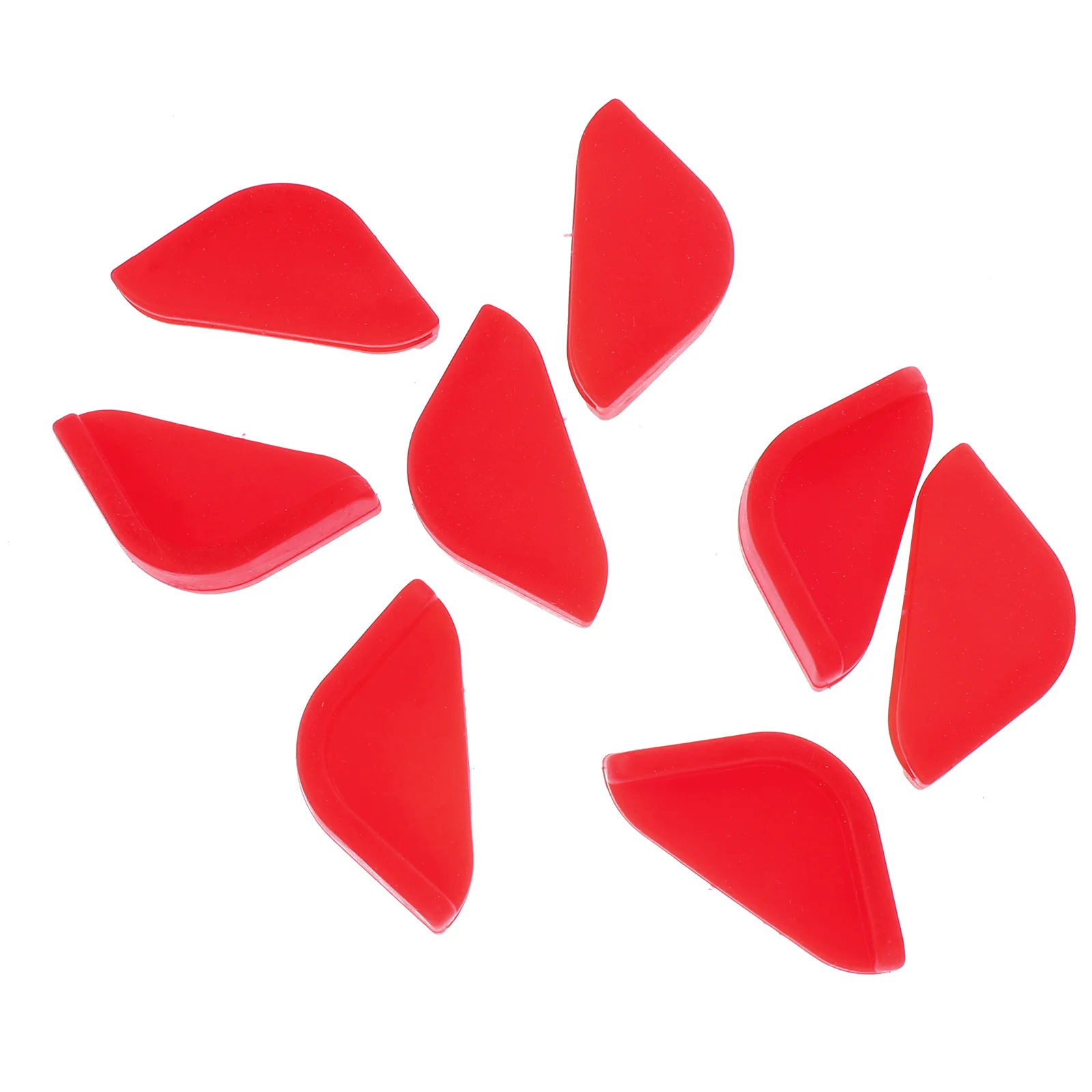 8 ชิ้นเด็ก Proof ตู้ล็อคละลายน้ําแข็ง Board มุมถาดซิลิโคนป้องกันโลหะสีแดงซิลิกาเจล