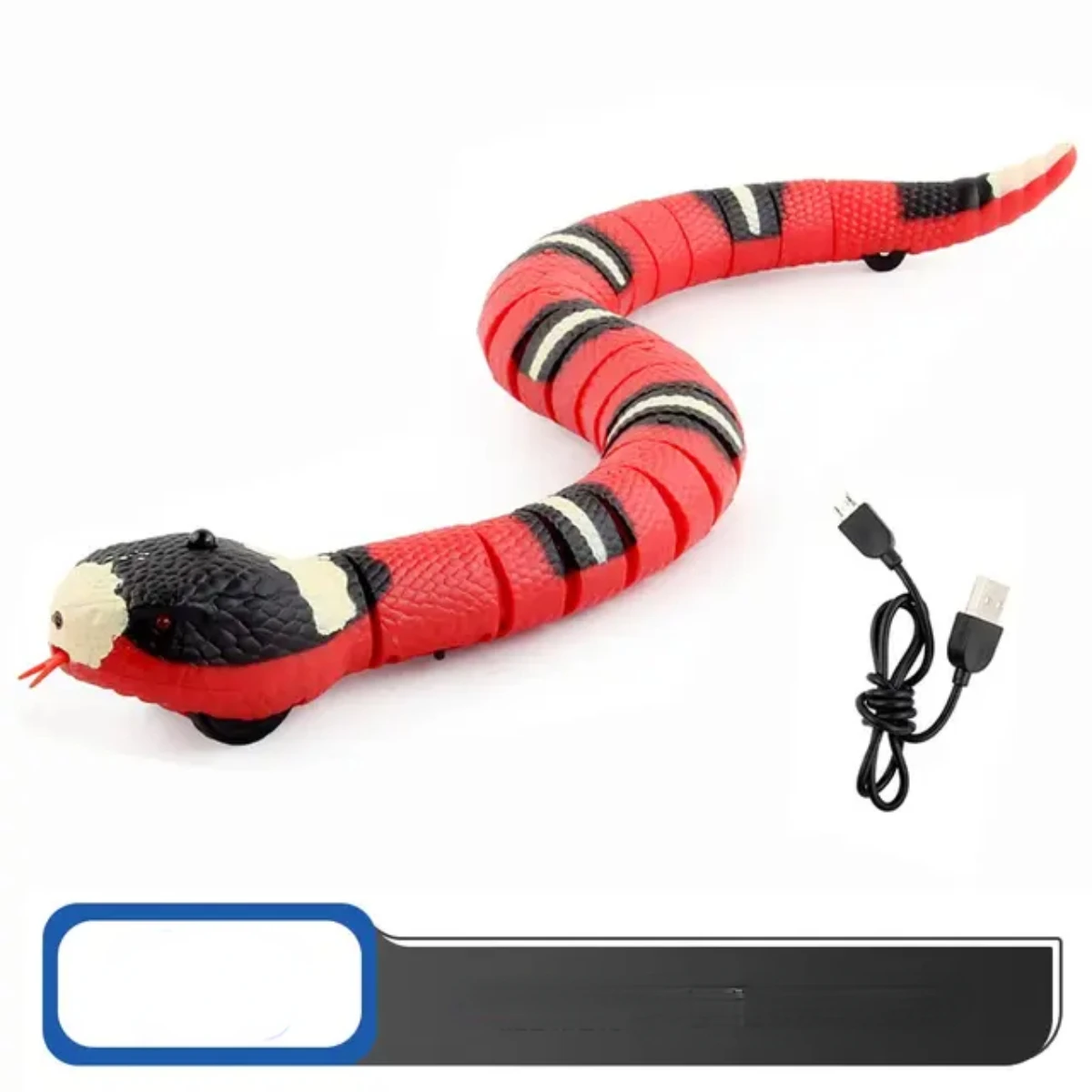 Smart Sensing Cat Toys Interactive Automatic Eletronic Snake Cat Teaser Indoor Play Kitten Toy USB Rechargeable  Cats Kitten Toy