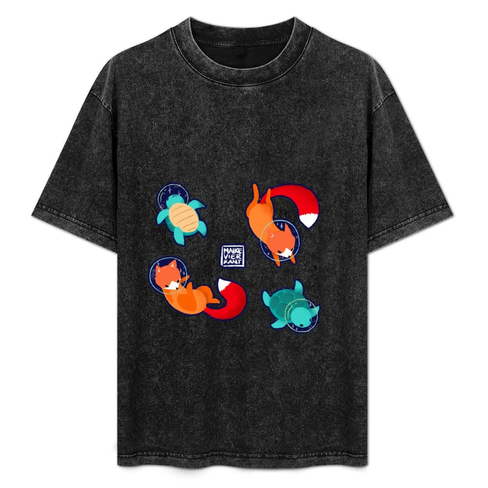 

Space Animals Sticker Set 1 T-Shirt Quick Dry Sports Short Sleeve Tee