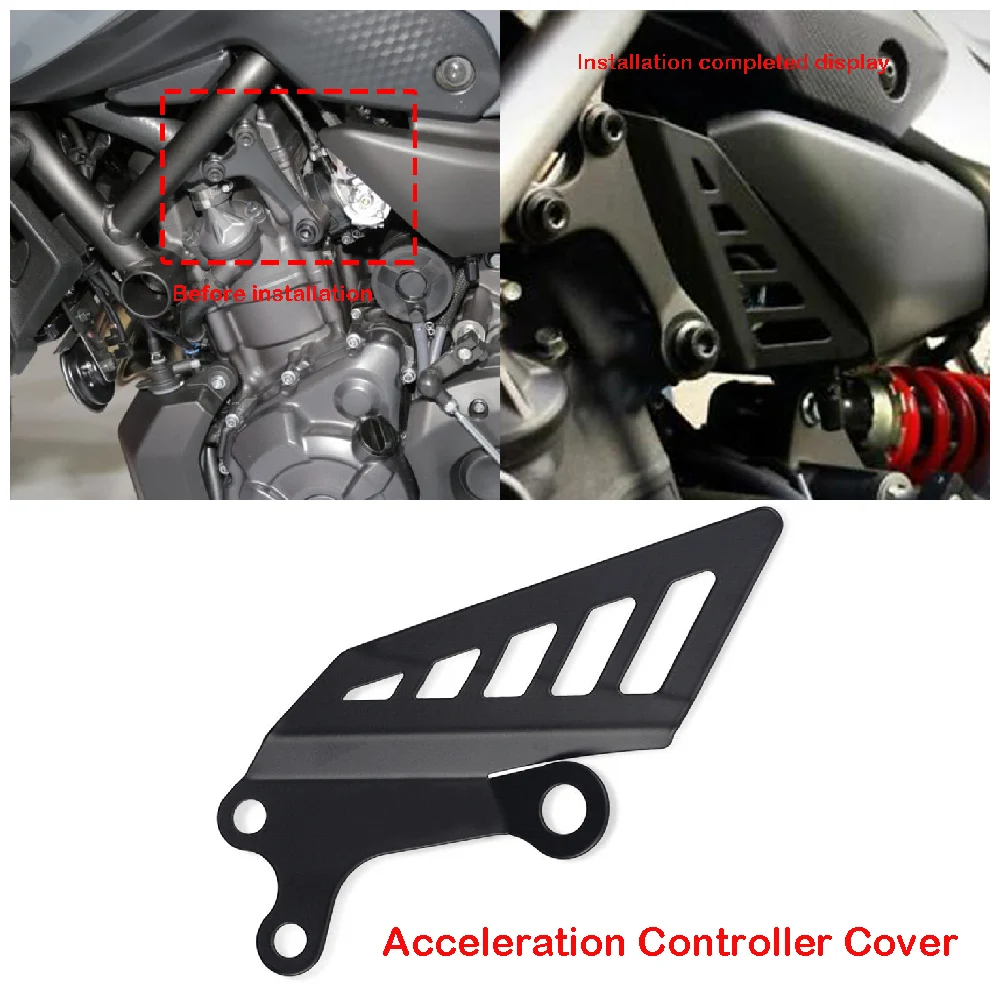 Fits for Yamaha MT07 FZ07 ABS MT-07 Tracer 700 XSR700 2014-2024 Motorcycle Left Side Engine Acceleration Controller Cover