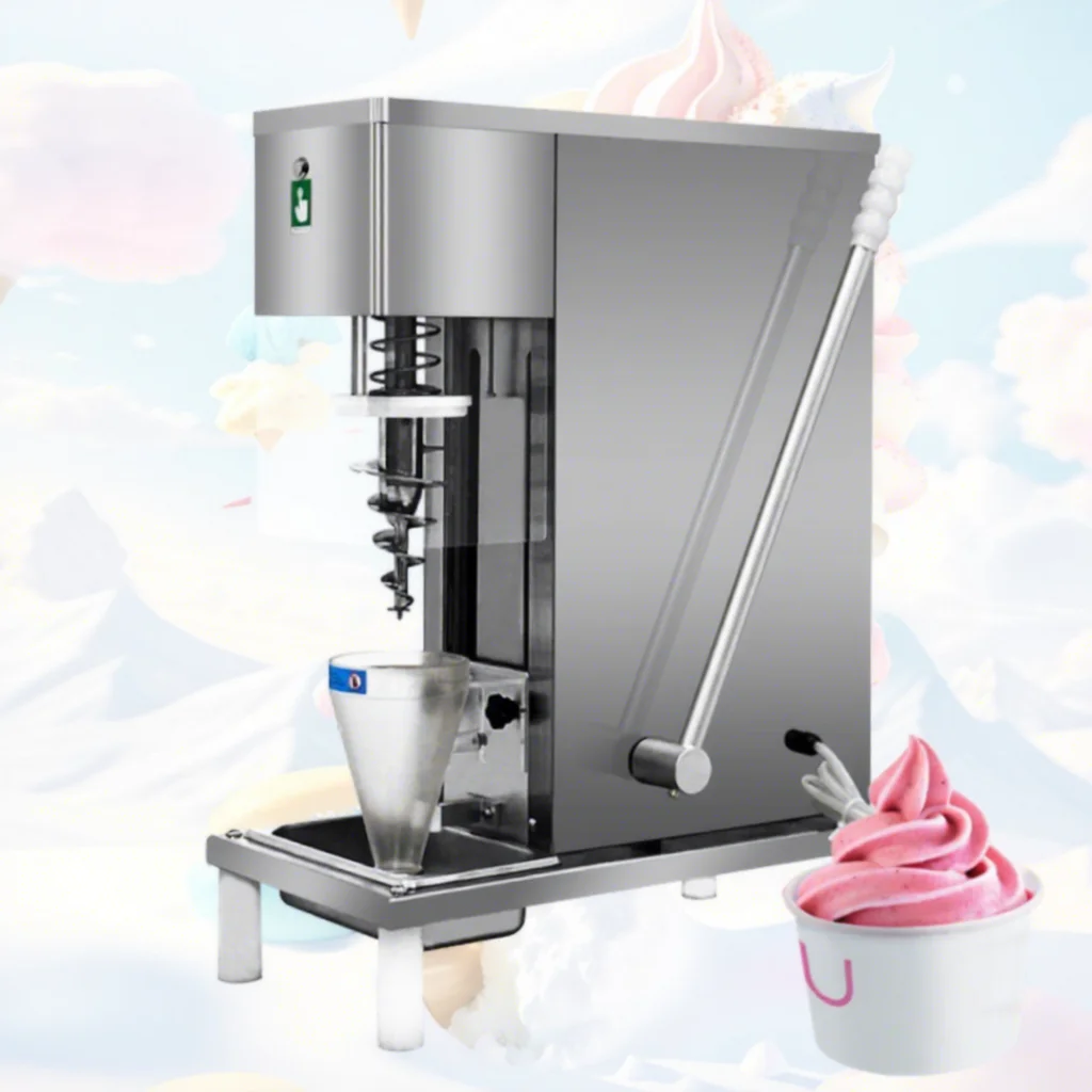 Factory Supply Real Fruit Ice Cream Blender Swirl Drilling Ice Cream Machine Prices