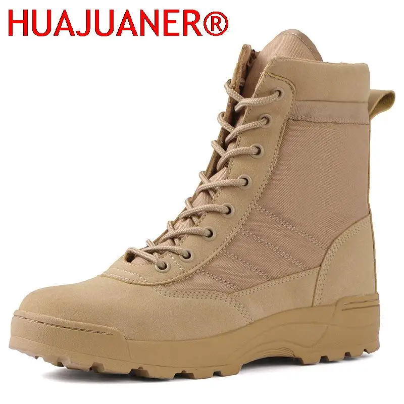 الأحذية التكتيكية الرجال الأحذية قوة خاصة الصحراء القتالية أحذية جيش في الهواء الطلق المشي لمسافات طويلة أحذية الكاحل الرجال أحذية السلامة العمل