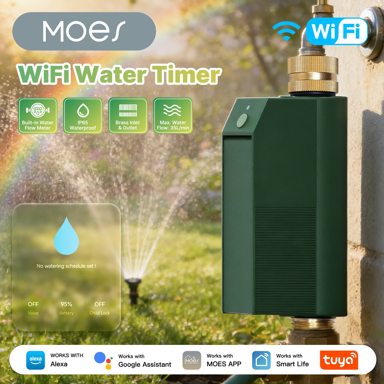 Wifi Irrigation Timer - Умный таймер полива MOES с Wi-Fi,