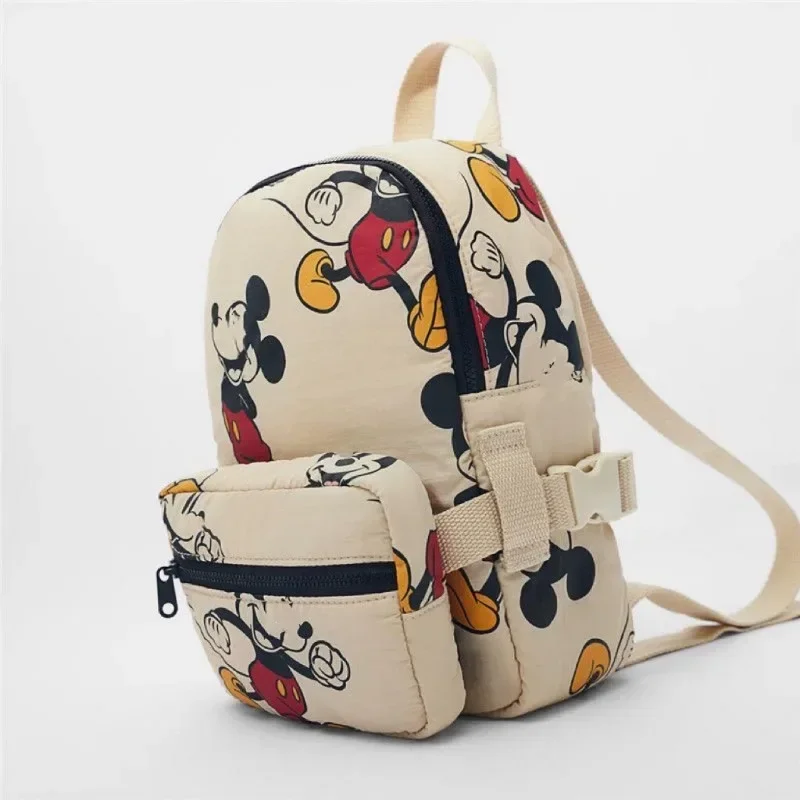 Bolsa escolar padrão mouse mickey disney para crianças, estampa bonito mickey, mochila leve, grande capacidade, disney, nova, elegante