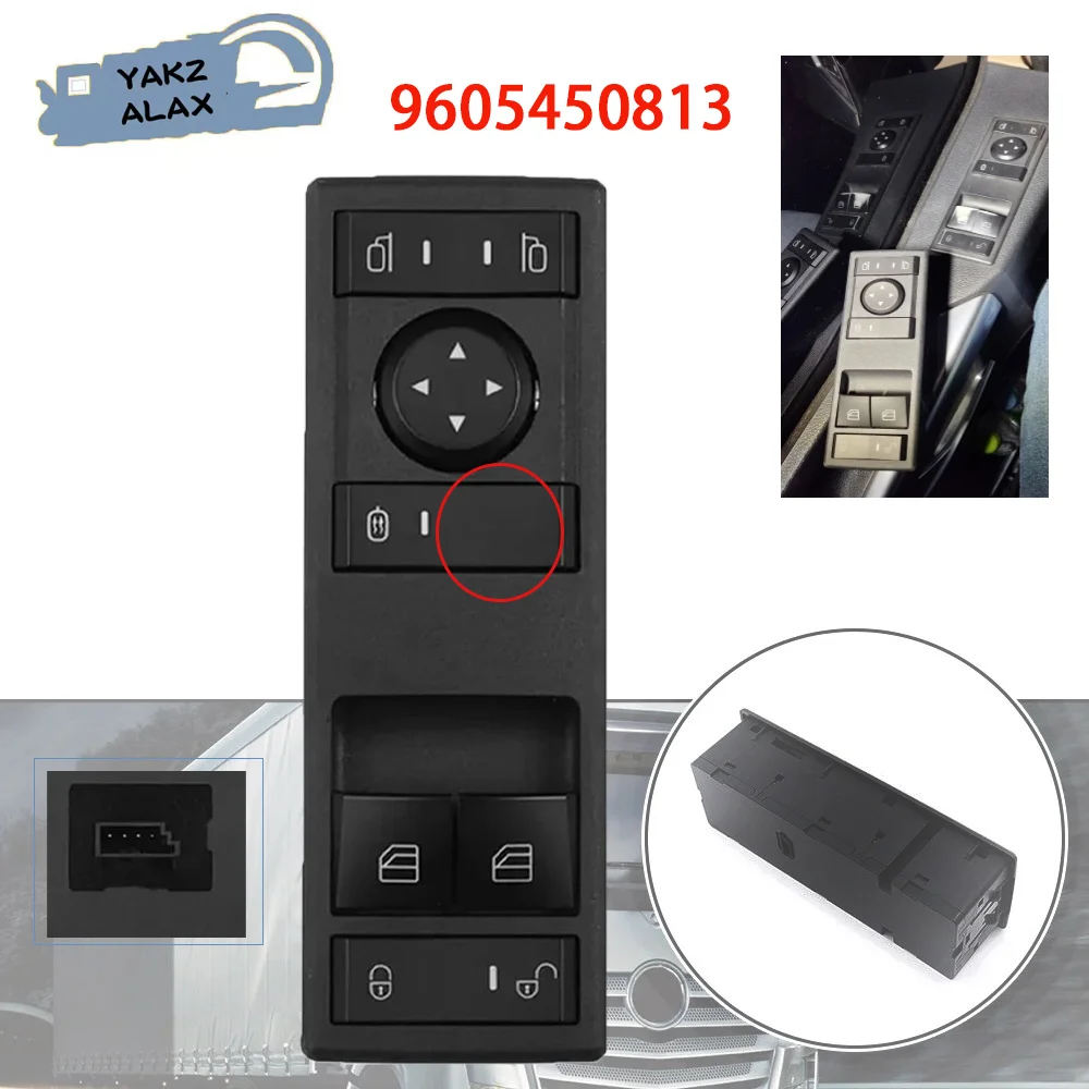 

9605450813 Accessories for Mercedes Benz Truck Actros MP4 Electric Master Power Window Switch Regulator Button A9605450813