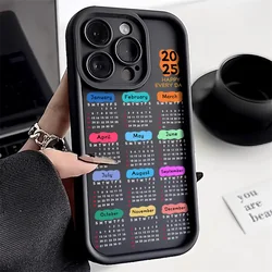 2025 New Year Snake Calendar Phone Case For Samsung S24 S23 S25 Ultra FE Case A55 5g A54 A35 A15 A25 A53 A06 A34 A24 A16 Cover