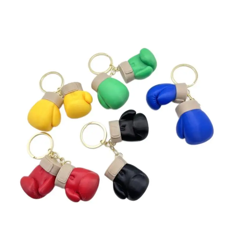 Kreativer Mini-Boxhandschuh-Schlüsselanhänger, realistischer Fitness-Anhänger, langlebiger Schlüsselring für Sportliebhaber, Taschenzubehör, Geschenk – Detail 3