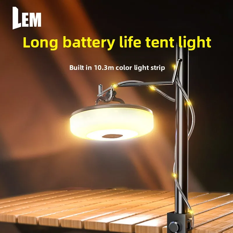 

Tent lights hanging led lights flashing lights string lights camping essential supplies long battery life ambient lighting