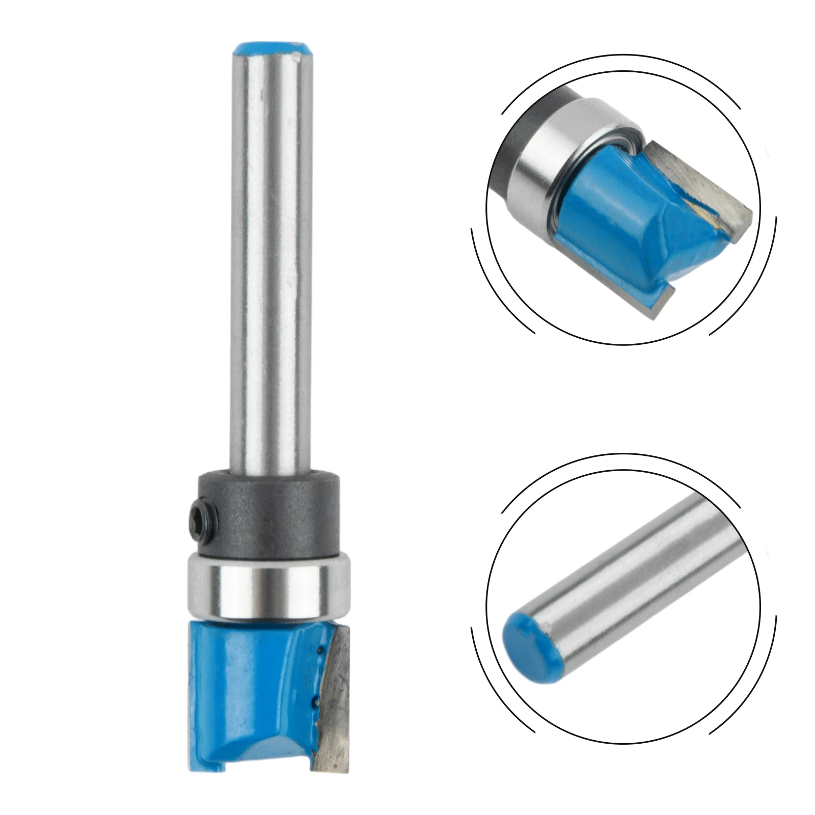 Accessories Attachment High Quality Router Bit Drill Bit 45mm Length 1/4\" Shank Pattern Routing Straight Flute