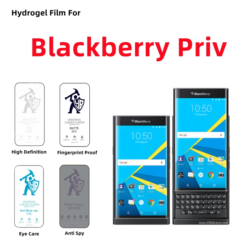 2pcs HD Hydrogel Film For Blackberry Priv Matte Screen Protector For Blackberry Priv Privacy Matte Full Cover Protection