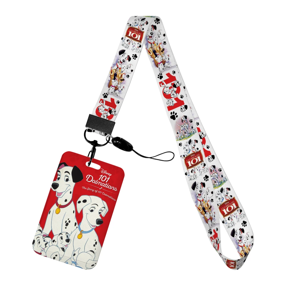 101 Dalmatiërs Nekkoord Lanyards Sleutelhanger Badge Houder Id-kaart Pass Hang Touw Lariat Lanyard voor Sleutelhangers Accessoires Cadeau