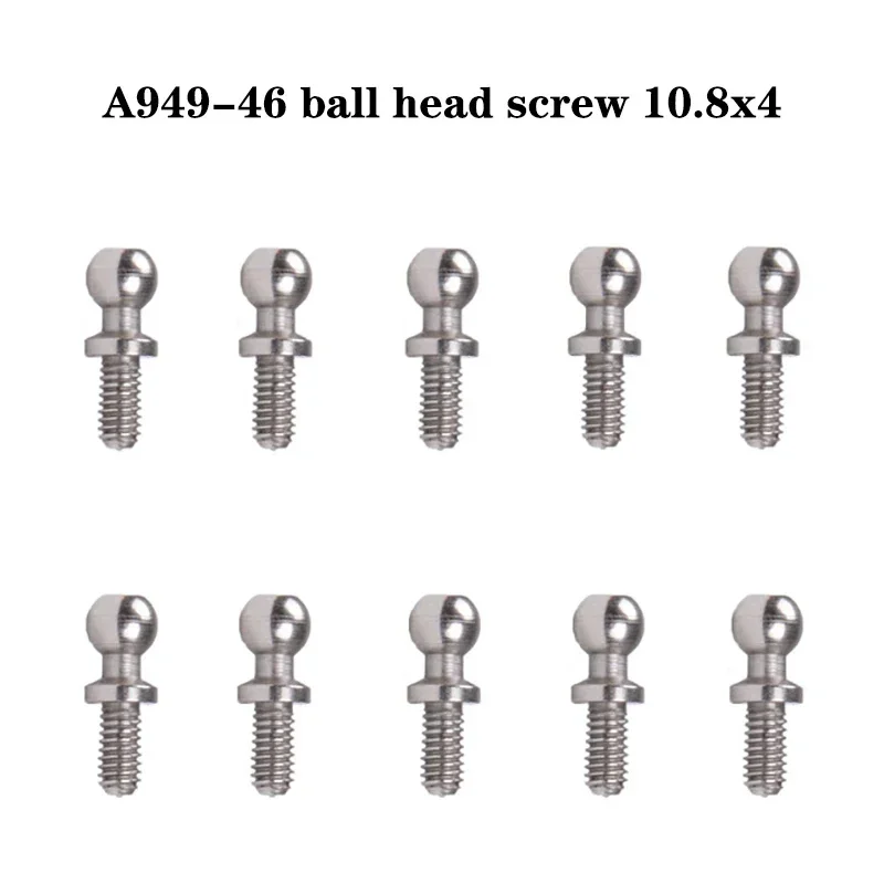 10pcs Schrauben A949-46 Kugelkopf schraubens atz 10.8*4mm für wltoys a949 a959 a969 a979 rc Autoteile