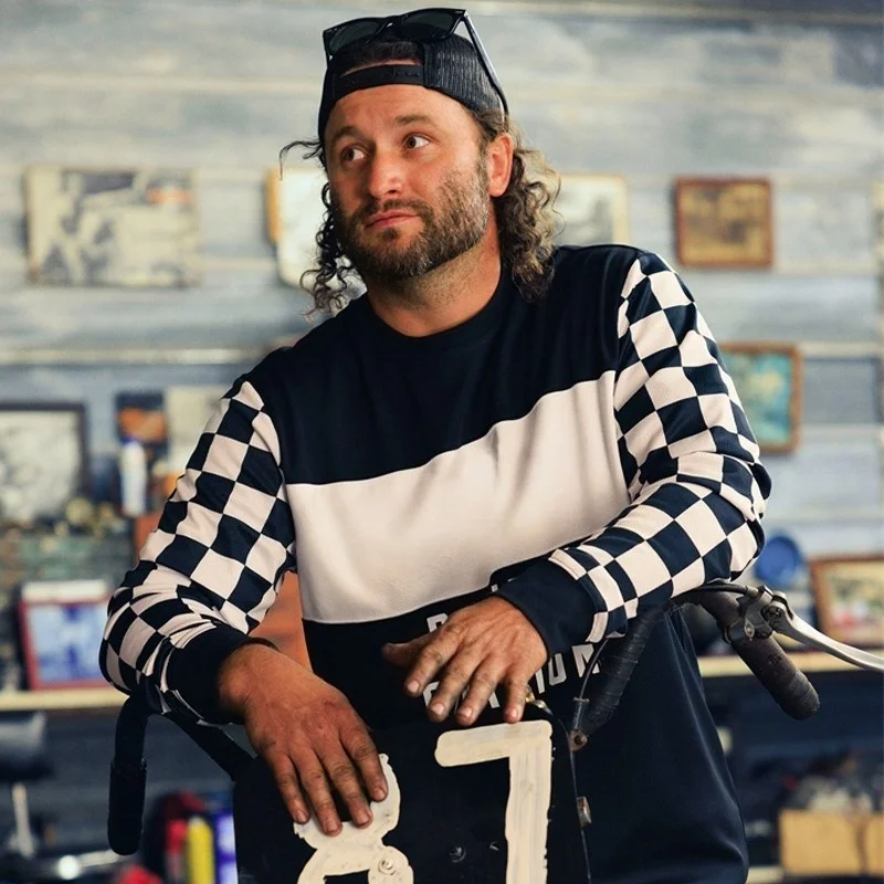 

MTB DH T-shirt, Motorcycle BMX Endurance Sweatshirt, Mountain Bike, Men's Off-road Motorcycle, Quick Drying Long Sleeved Jersey