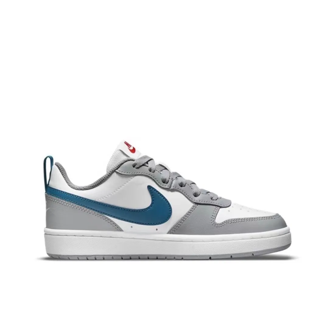 Nike Court Borough Low2 anti slip and durable Nike shoes for teenagers and children, trendy low cut casual women shoes