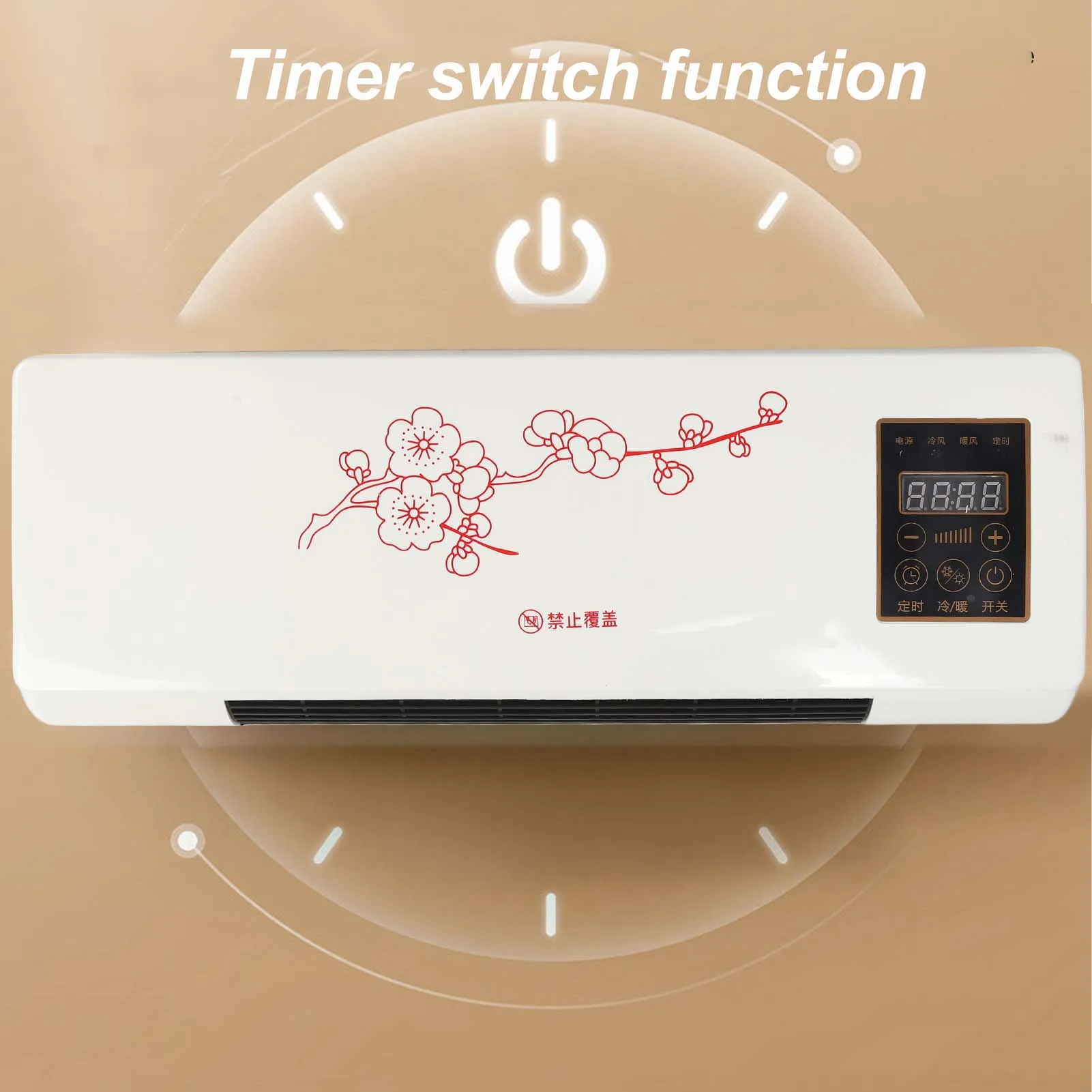 Aire Acondicionado Frío/Calor de Pared con Control Remoto por Botones, Tipo Automático