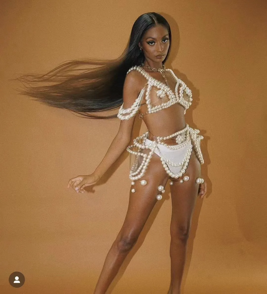 

PVC Plastic See Through Pearls Bra Bikini Bar Nightclub Drag Queen Rave Outfit Line Gogo Stage Wear Sexy Dj