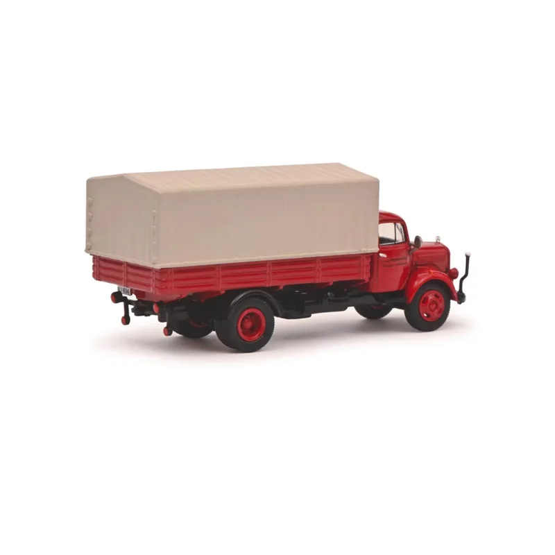 1:87 Scale MB L3500 Pickup Truck With Shed Transport Truck Simulation Alloy Car Model Static Display Collectible Toy Gift