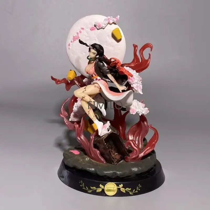 Anime Hashibira Inosuke Demon Slayer Figurine Blood Ghost Technique Nezuko Kamado Tanjirou Figure Model PVC Agatsuma Zenitsu Toy