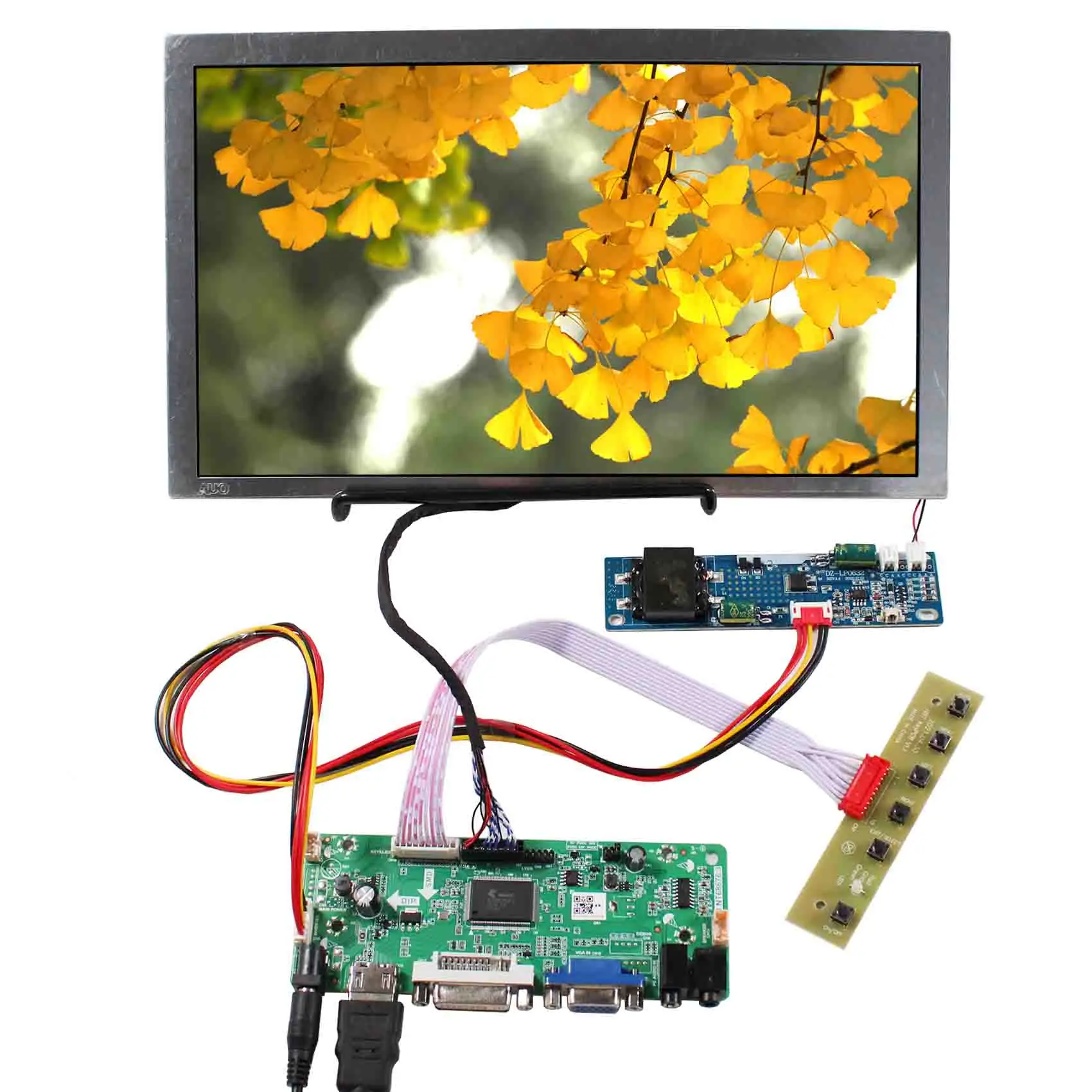 Écran LCD 11.6 pouces A116XW02 1366X768 1000nit avec carte contrôleur LCD HD-MI VGA DVI