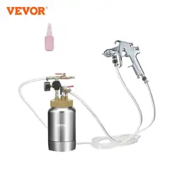 VEVOR 2L/0.5gal Spray Paint Pressure Pot Tank Lightweight Air Paint Pressure Pot 1.8mm Nozzle Spray Paint Gun 3m Hoses