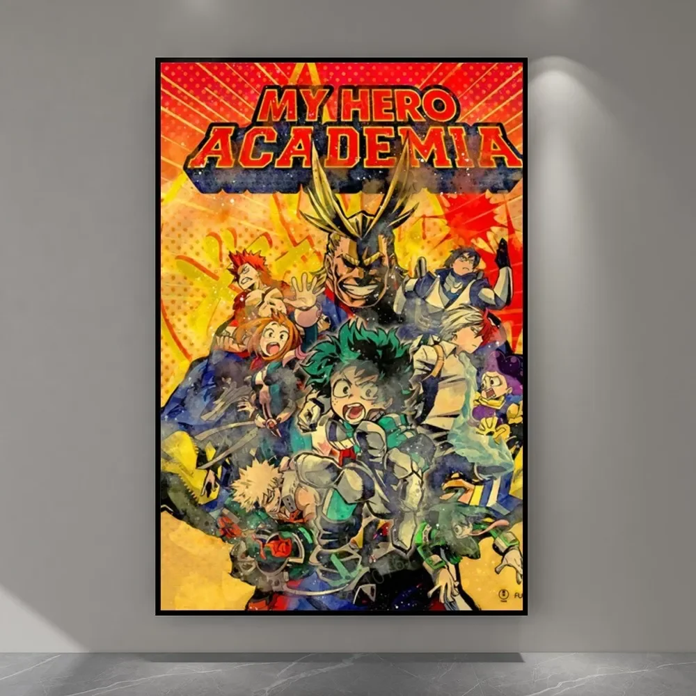 Japan Anime My Hero Academia Poster Paper Print Home Living Room Bedroom Entrance Bar Restaurant Cafe Art Painting Decoration