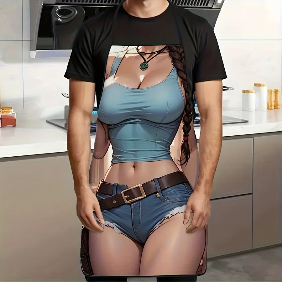 Waterproof Polyester Kitchen Apron Shorts, Fun Gag Gift