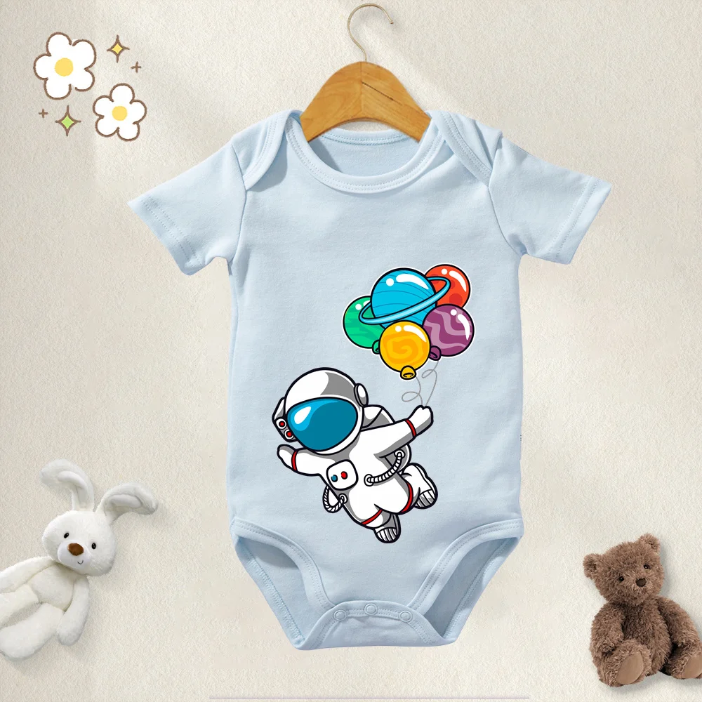 New Style Baby Onesie Boys Girls Romper 100% Cotton Astronaut Cute Print Jumpsuit Infant Clothing Newborn Costume Baby Clothes