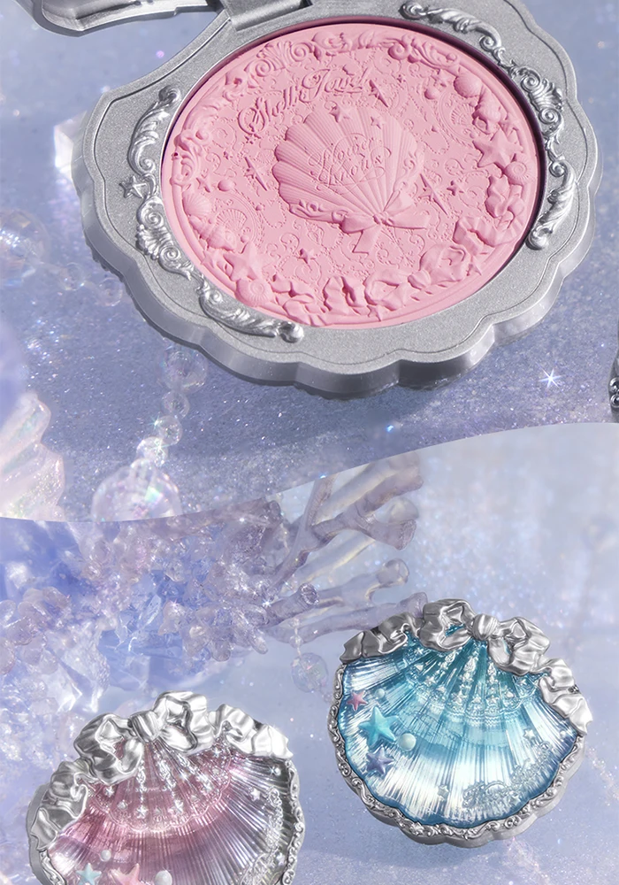 Flower Knows Shell's Collection Blush Matte Cheek Blusher Puder, pigmentiert, natürlich, sehr geschmeidig, Gesichts-Make-up – Detail 35