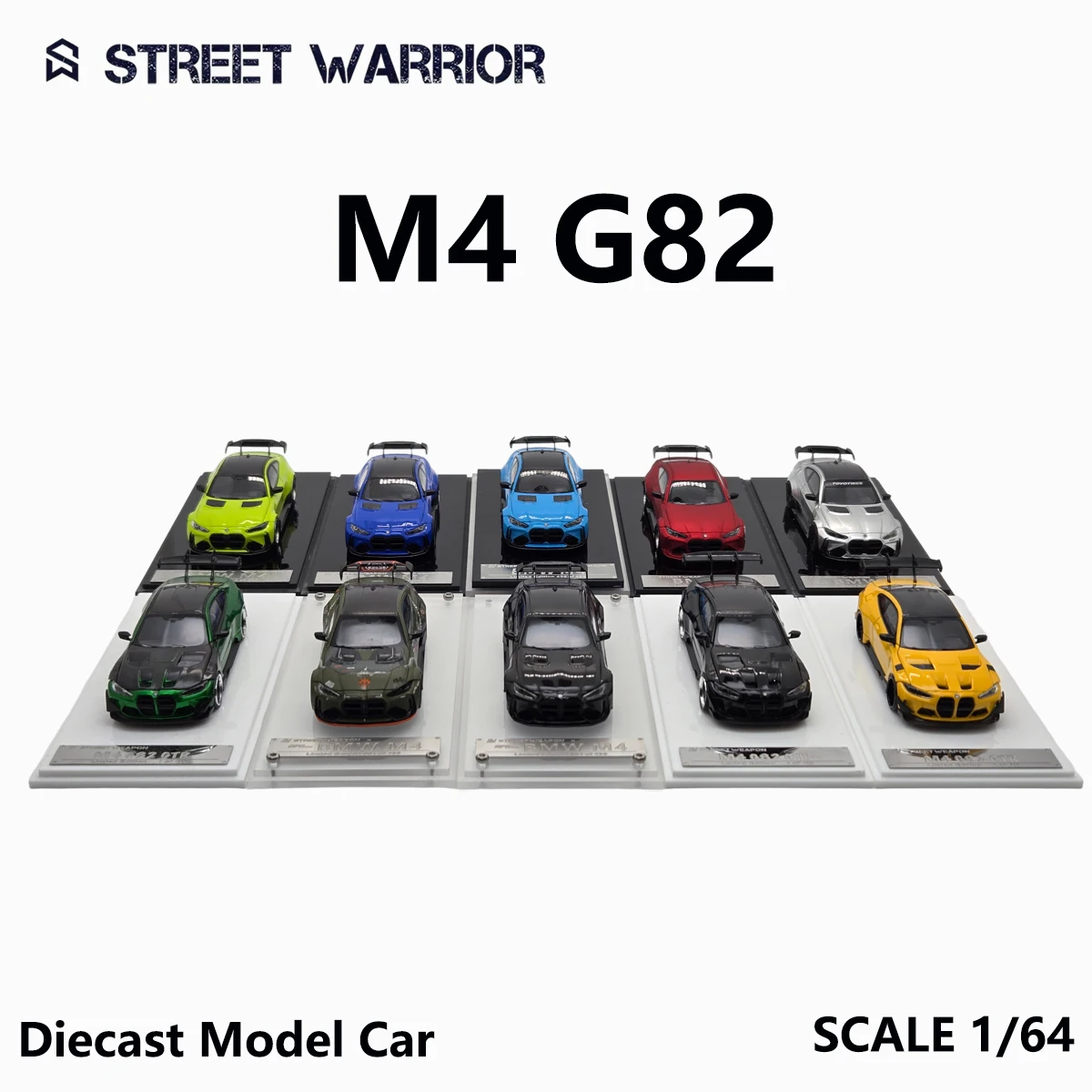 Street Warrior 1:64 M4 G82 GTR Widebody Vollcarbon-Set APAxpo2025 Druckguss-Modellauto Auf Lager